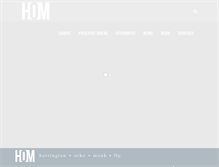 Tablet Screenshot of homlegal.com